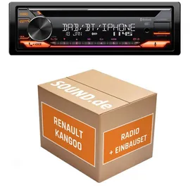 JUST SOUND best choice for caraudio Autoradio JVC KD-DB922BT Renault Kangoo Typ W + Facelift Bluetooth Telefonie