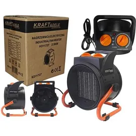 KRAFT DELE KD11727 Elektroheizung 2,5 kW Rot