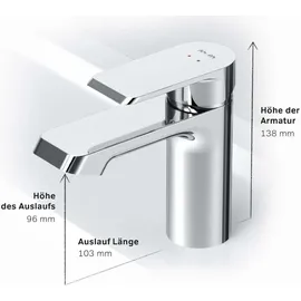 AM.PM Wasserhahn Bad Chrom Waschtischarmatur Bad Armatur Mischbatterie Waschbeckenarmatur Einhebelmischer Badezimmer