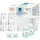 MAM Easy Start Anti-Colic Combi-Set | 0+ Mon | 6 Trinkflaschen 1 Flaschenkorb