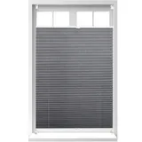 Relaxdays Plissee Rollo 100 x 130 cm grau