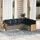 vidaXL Gartensofa-Set 6-tlg. grau Polyrattan