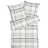 Traumschlaf Madras Karo Silber 135 x 200 cm + 80 x 80 cm