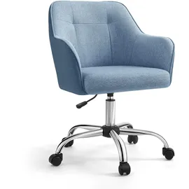 Songmics Homeoffice Stuhl Stoff Blau
