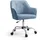 Songmics Homeoffice Stuhl Stoff Blau