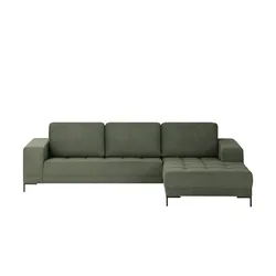 smart Ecksofa ¦ grün ¦ Maße (cm): B: 280 H: 81 T: 166