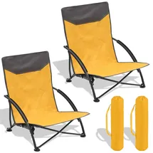 Sekey Campingstuhl 2er Set Gelb