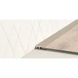 Abschlussprofil für Vinylböden Edelstahl 4 mm - 7,5 mm x 20 mm x 2700 mm