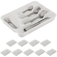 Relaxdays Besteckkasten 10er Set HxBxT: 4 x 24,5 x