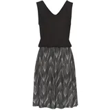 VIVANCE Jerseykleid Shirtkleider Grün/Schwarz 36