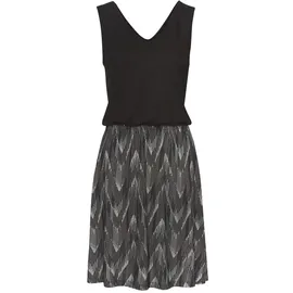 VIVANCE Jerseykleid Shirtkleider Grün/Schwarz 36