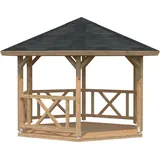 Palmako Betty 4,23 x 4,23 m Hellbraun