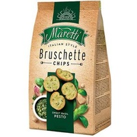 Maretti Brotchips Bruschette Chips, Sweet Basil Pesto, 150g