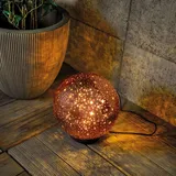 esotec Zauberhafte Solarkugel Magic Stars ⌀ 20 cm kupferfarben outdoor 103011