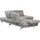 Calia Italia "Toby Wing, B/T: 288/232 cm, Designsofa mit sensationellem Sitzkomfort", beige (ecrù mario), B:288cm H:90cm T:232cm, Mikrofaser mit Nubuk Optik (100% Polyester), Sofas, Ecksofa, L-Form, Sitztiefenverstellung, funktionale Ecke, Füße in schwarz