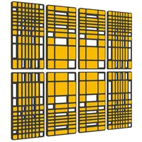 Platino24 Wandpaneel MANHATTAN gelb 8 St. 200 x 200