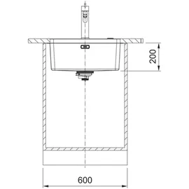 Franke Spüle MYTHOS MYX 110-50 für Unterbaumontage / Edelstahlspüle