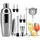 luxuskollektion Cocktailshaker Set 750 ML 10tlg Edelstahl