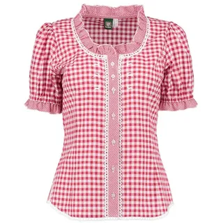 OS-TRACHTEN Trachtenbluse Poror in mittelrot | 38