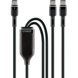 Schwaiger USB-C 1,5 m Schwarz