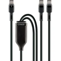 Schwaiger USB-C 1,5 m Schwarz