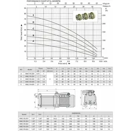 chm GmbH® Kreiselpumpe Edelstahl 2,1 Kw und 7,8 Bar Gartenpumpe 10.000 L/h