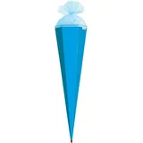 ROTH XXL-Basteltüte, pazifikblau, 100cm, eckig, Rot(h)-Spitze