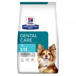 Hill's Prescription Diet T/D Dental Care Mini Hundefutter mit Huhn 2 x 3 kg