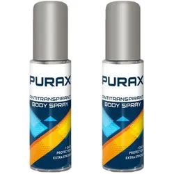 Purax Antitranspirant Body Spray 2er Set* Deodorants 100 ml Damen 