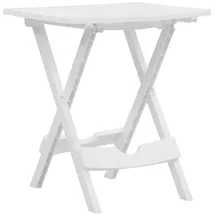 vidaXL Gartentisch 45,5 x 38,5 x 50 cm weiß klappbar