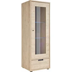 Vitrine INOSIGN "Palma", braun (eichefarben), Schränke, Höhe 176 cm