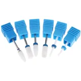 B Baosity 6-teiliges Keramik Schleifstift Nägel Nagelfräser Aufsatz Schleifkörper Bit für Nagel und Fußpflege, Nagelstudio