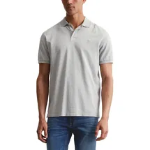 Marc O'Polo Herren Poloshirt kurzarm - Small-Logo, Regular Fit, Grau (iron Grey melange), S