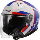 LS2 LS2, Jet-Motorradhelm INFINITY II FOCUS White Blue Red, XL