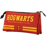 Karactermania Harry Potter Gryffindor-FAN Dreifach Federmäppchen, Weinrote
