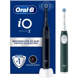Oral-B iO Series 2 Night Black + 2. Handstück Forest Green