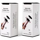 120 Stück Schleifpapier für Elektrische Hornhautentferner Fußfeile, Profi Schleifscheiben für Füße Hornhautentferner, Körnung 60+100