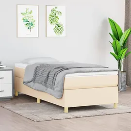 vidaXL Boxspringbett 90 x 190 cm Creme