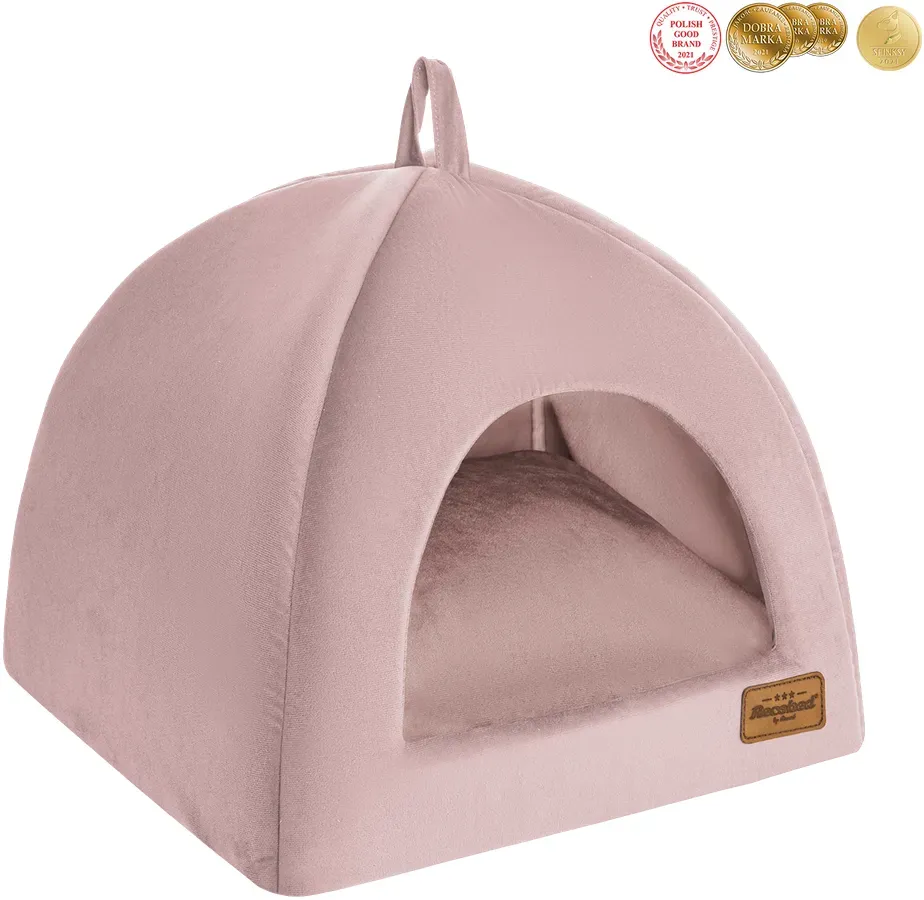 RECOBED Hundebox Welurove lila rosa S 40x40cm (Rabatt für Stammkunden 3%)