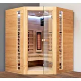 LED Infrarotkabine 150x150x190 cm  Infrarotsauna Wärmekabine Vollspektrum NEU