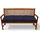Beautissu Bankauflage 150 x 50 x 10 cm blau 1 St.