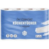 by Amazon Küchenrolle, 3-lagig, 4 Rollen (4 Rollen, 1-er Pack), 64 Blätter pro Rolle, FSC-Zertifiziert