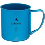 Snow Peak Titanium Single Wall Becher 0,45 l Blau