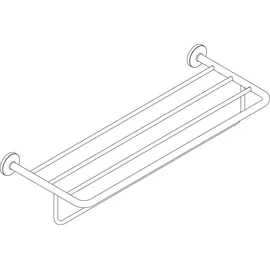 Hansgrohe Axor Handtuchablage mit Handtuchhalter Schwarz 42843340