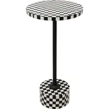 Kare DESIGN Beistelltisch Domero Chess 86569 Dekor Schwarz, Weiß Schwarz /