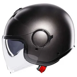 AGV Eteres E2206, Motorrad Jet-Helmet, Unisex, Matt Asfalto Grey, XL