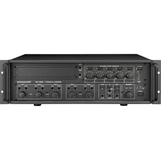 Monacor PA-1240 ELA-Verstärker 240 W 5-Zonen