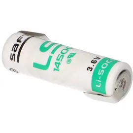 Saft Lithium 3,6V Batterie LS 14500 AA-Zelle Lötfahne Z-Form