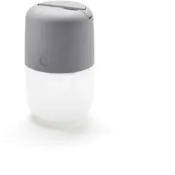 Konstsmide Außentischleuchte mit Hänge-Funktion „Assisi“ in Grau (Solarbetrieben oder per USB Aufladbar)