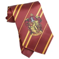 Funidelia Zauberer-Kostüm Harry Potter – Gryffindor Krawatte, Glänzende Krawatte mit dem Logo und den Farben des Hauses Gryffindor rot